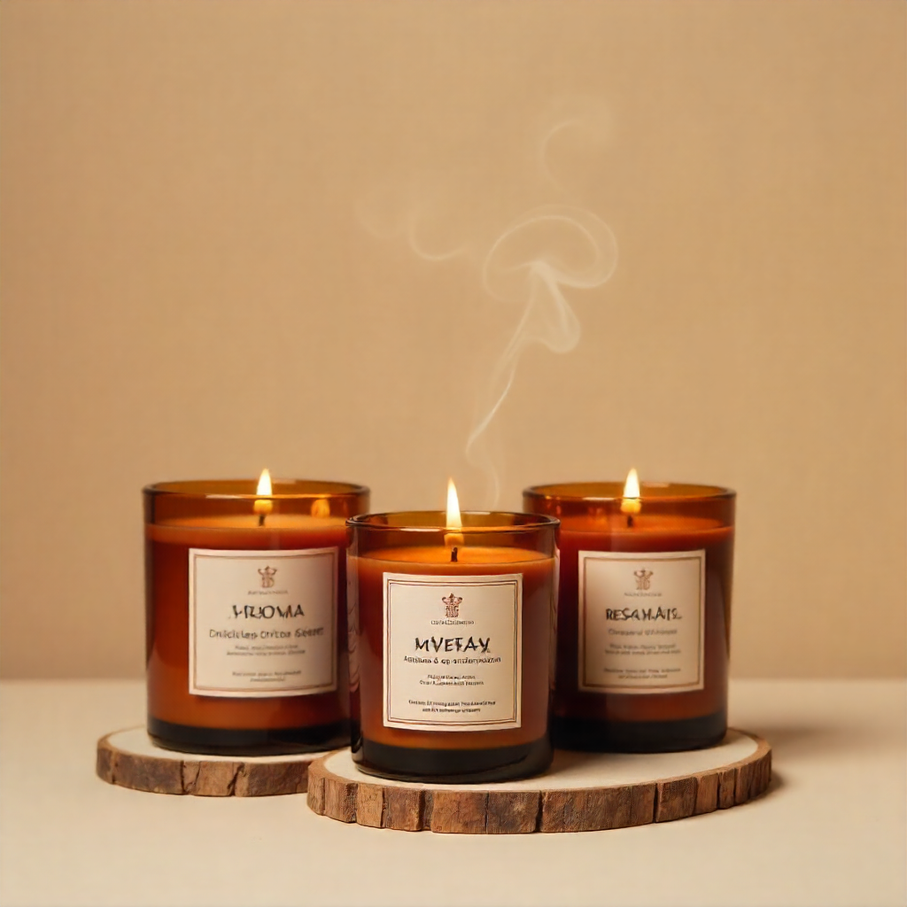 Lavendel Aromakerze für Entspannung