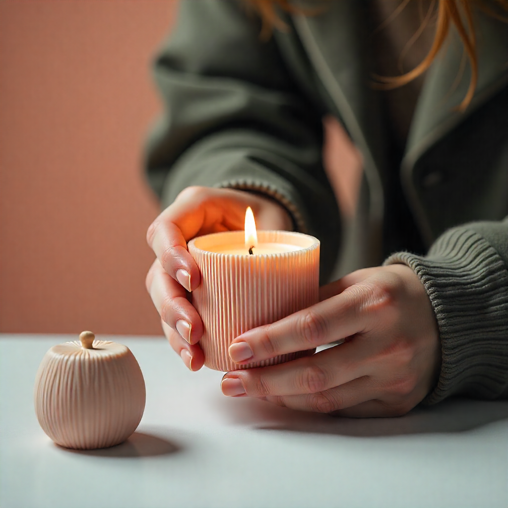 Handgefertigte Aromakerzen mit natürlichen Düften